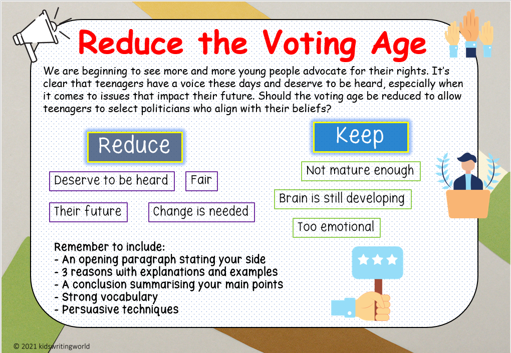 persuasive essay on lowering the voting age